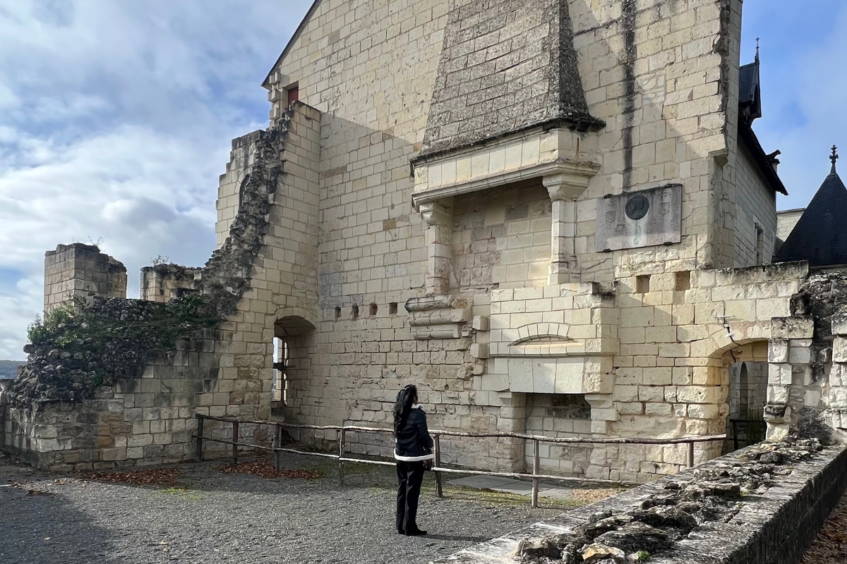 The remains of the Great Hall where Joan of Arc met with Charles VII the Dauphin of France