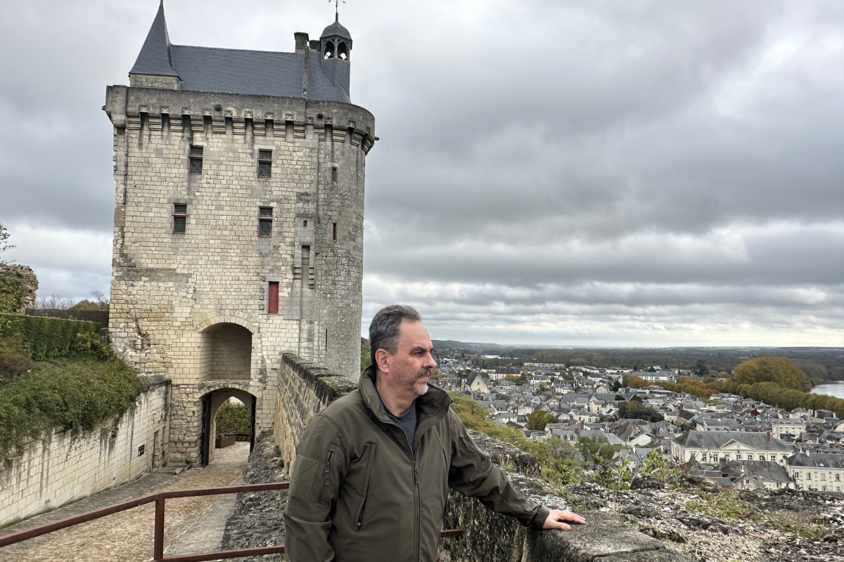 The Royal Fortress of Chinon view